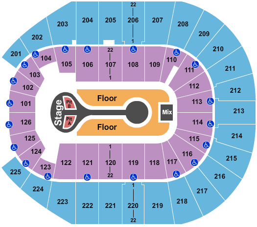 Simmons Bank Arena Benson Boone Seating Chart